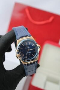 Omega Constellation Gold Blue Dial