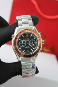 Omega Seamaster Planet Ocean Black Dial (Bisel Naranja)
