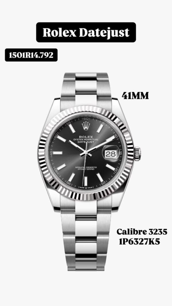 Rolex Datejust 41 Ref. 126334 (Rhodium Dial - Oyster Bracelet) - Imagen 5