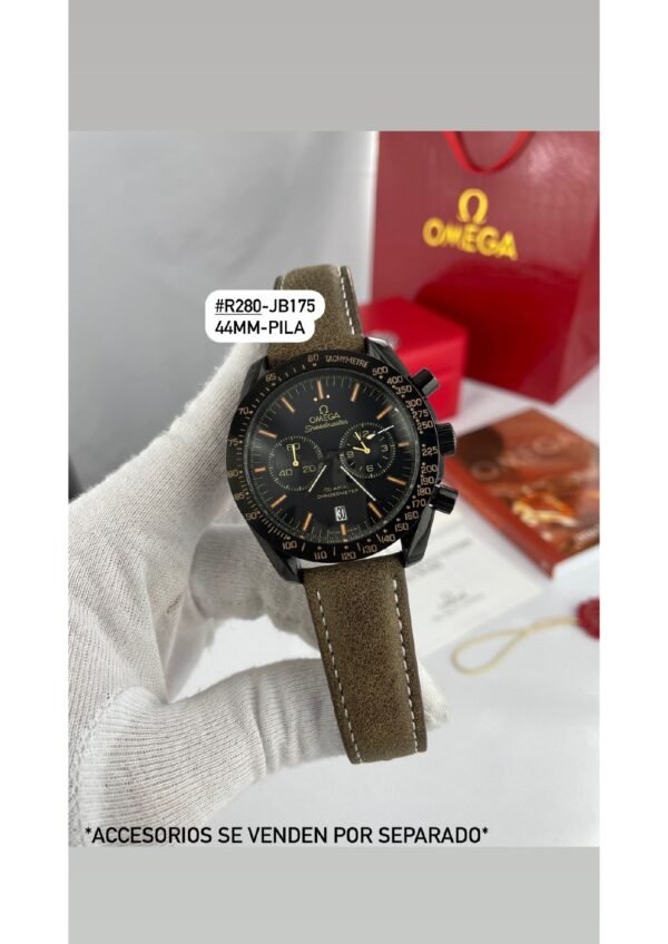 Omega Speedmaster Darkside of The Moon Pulsera de Piel