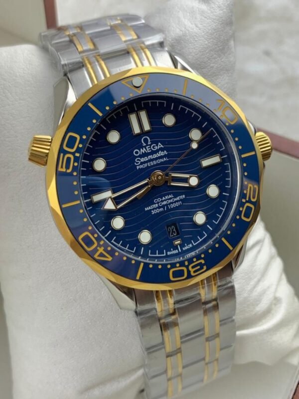 Omega Seamaster Diver 300M Bicolor Sedna Blue Dial